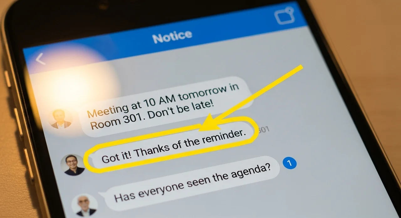 더 편리하게! 공지, 답장, 읽음 표시 활용 꿀팁