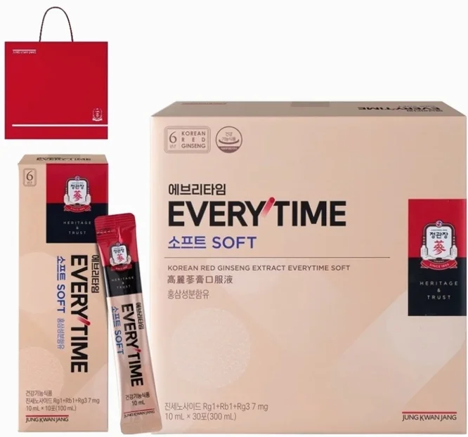 정관장 정품 에브리타임 소프트 10ml X 30포 + 쇼핑백