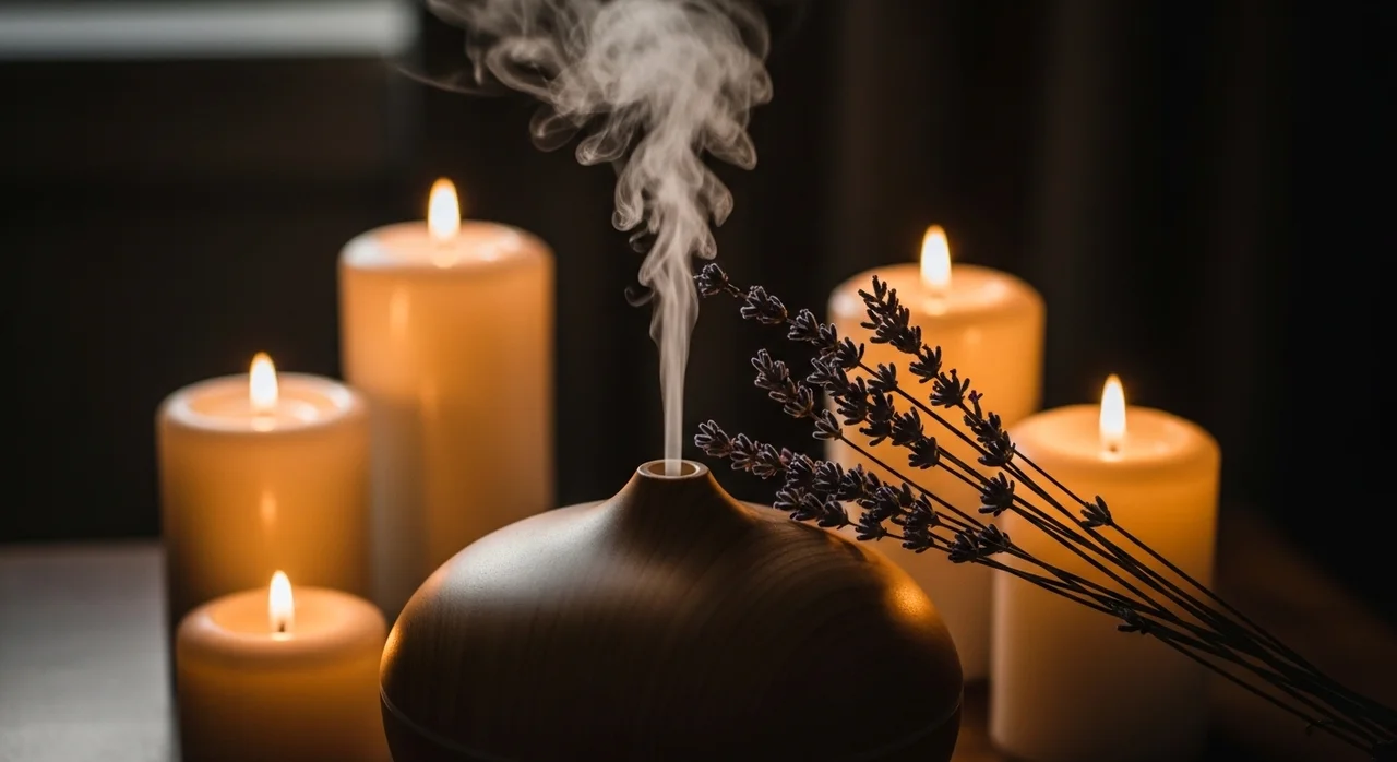 최적의 시청 환경: 아로마와 조명의 조화