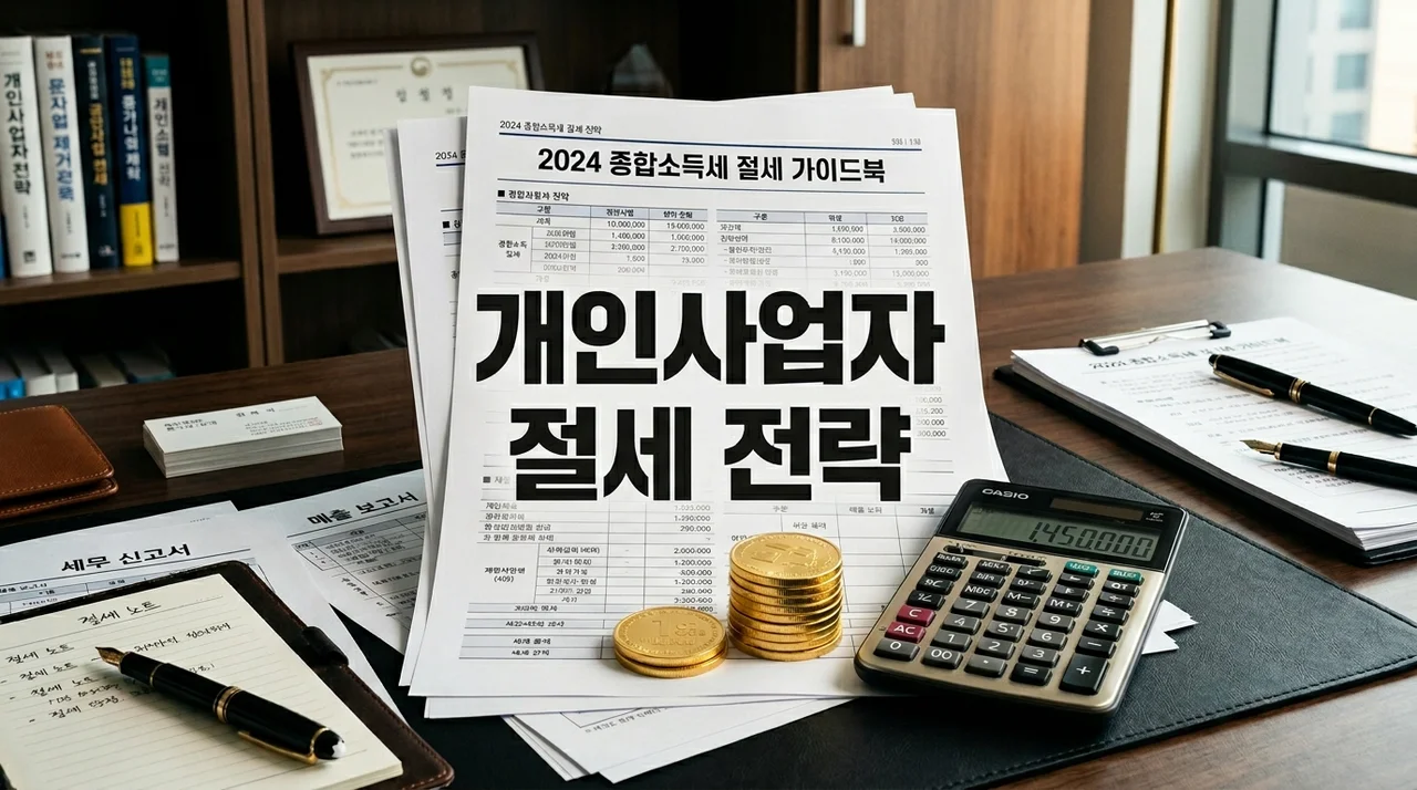 개인사업자 절세 방법: 세금 폭탄 피하는 7가지 실전 전략 가이드