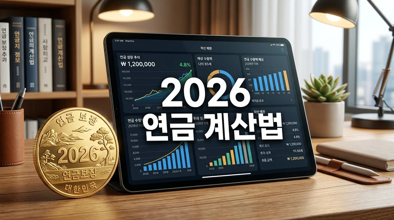 2026년 달라진 연금 수령액 계산법 완벽 가이드: 국민·공무원·주택연금 총정리