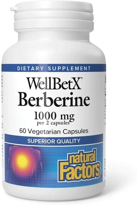 네추럴팩터스 베르베린 1000mg 베지테리안 캡슐