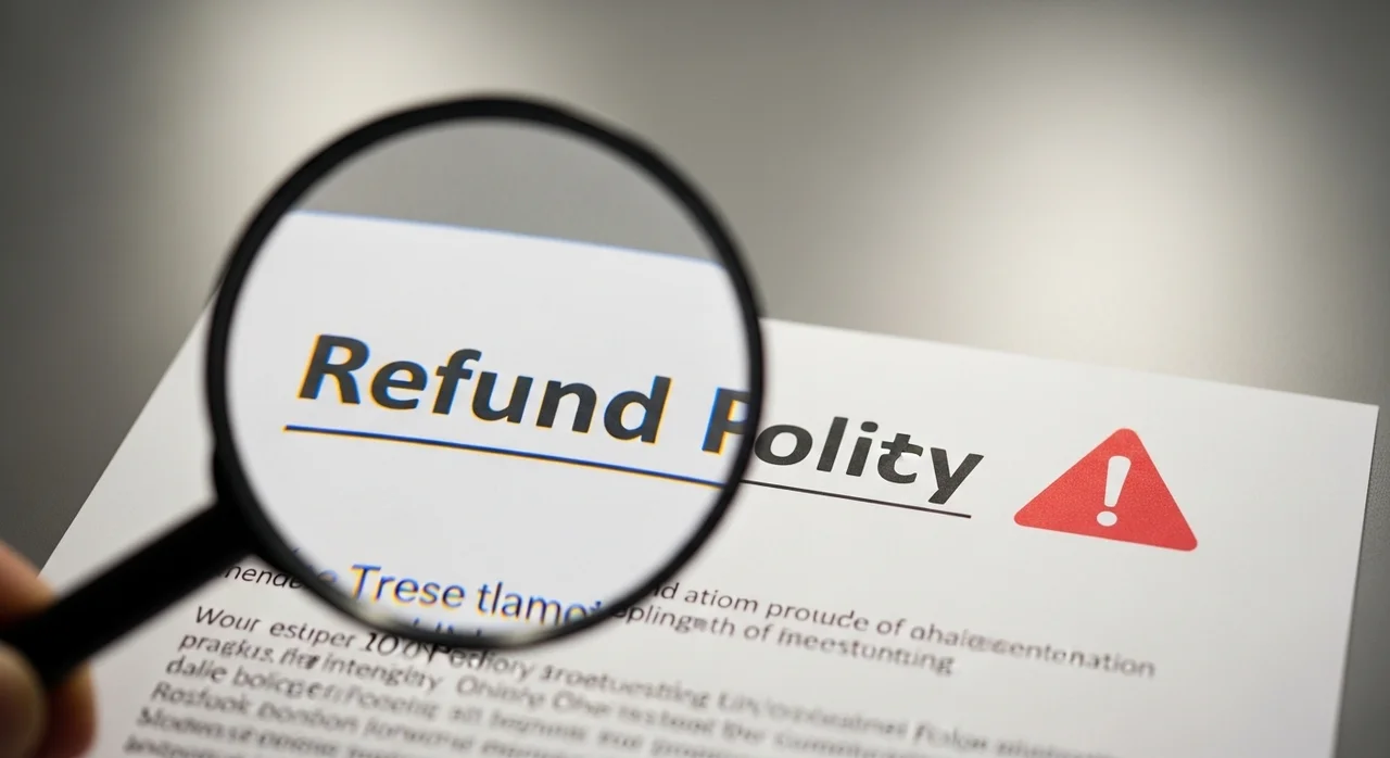 가장 중요한 환불 및 위약금 규정