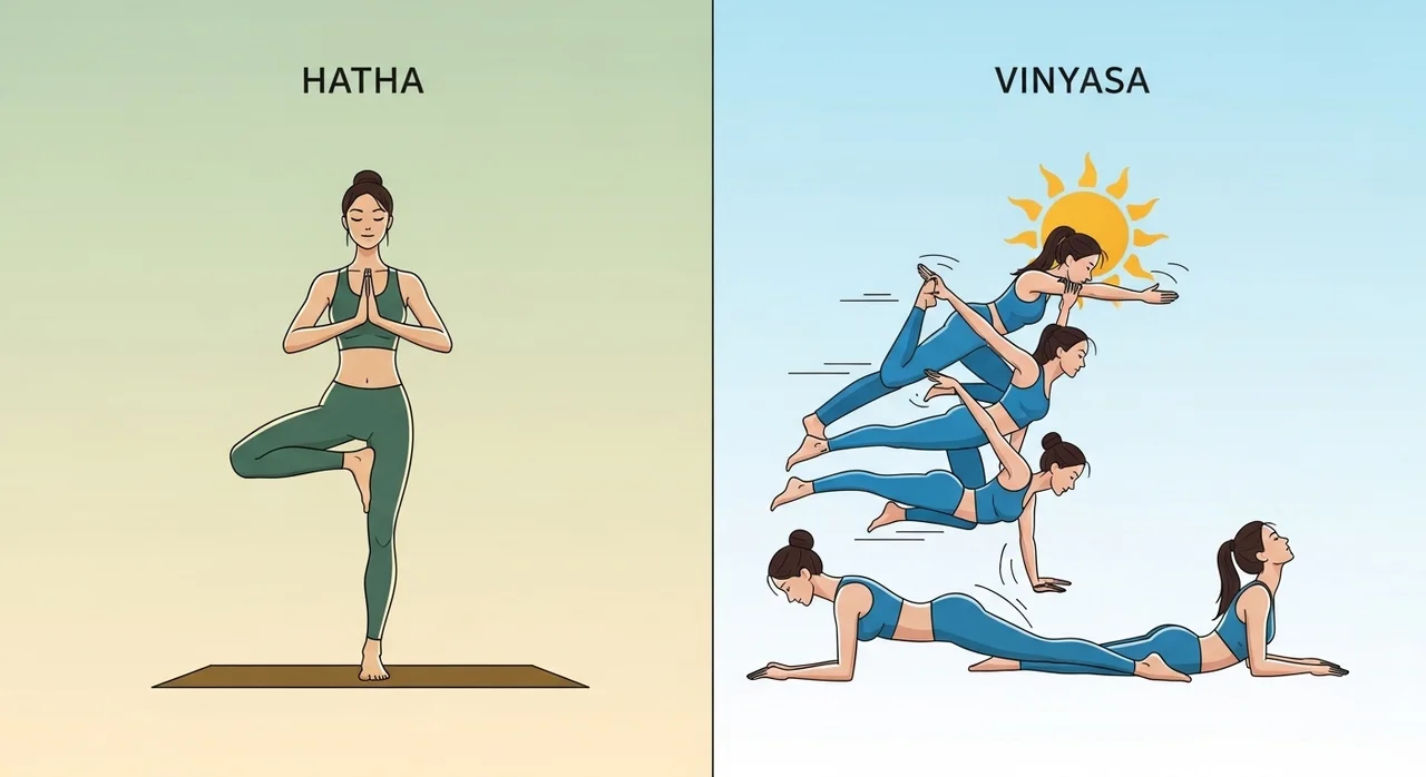 나에게 맞는 요가 종류 찾기: 하타 vs 빈야사