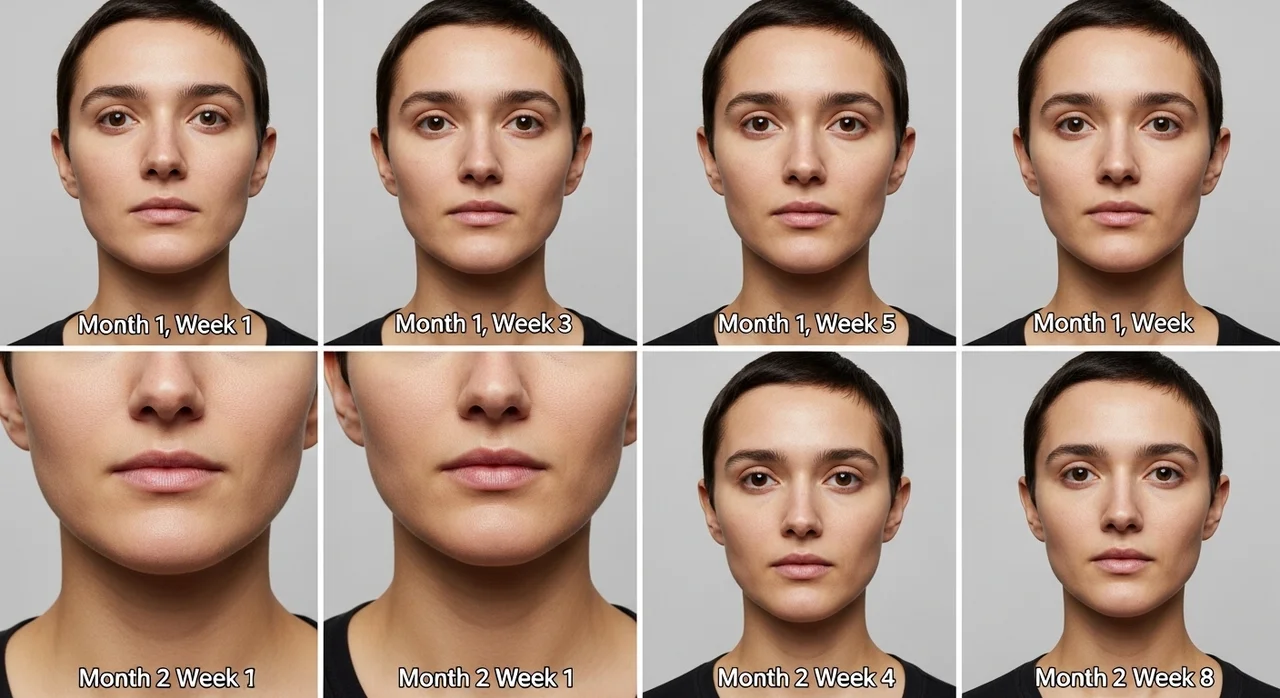 턱보톡스 시술 시기별 변화 과정