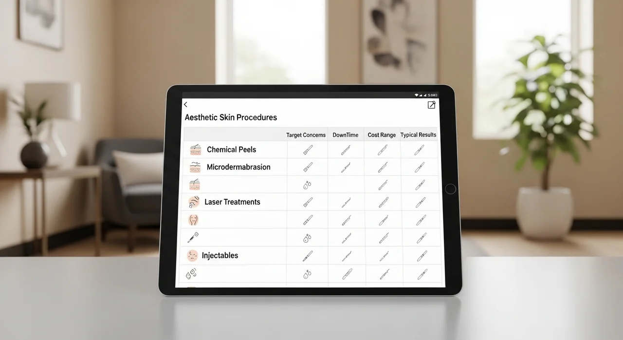 대표적인 시술별 특징과 기대 효과 비교