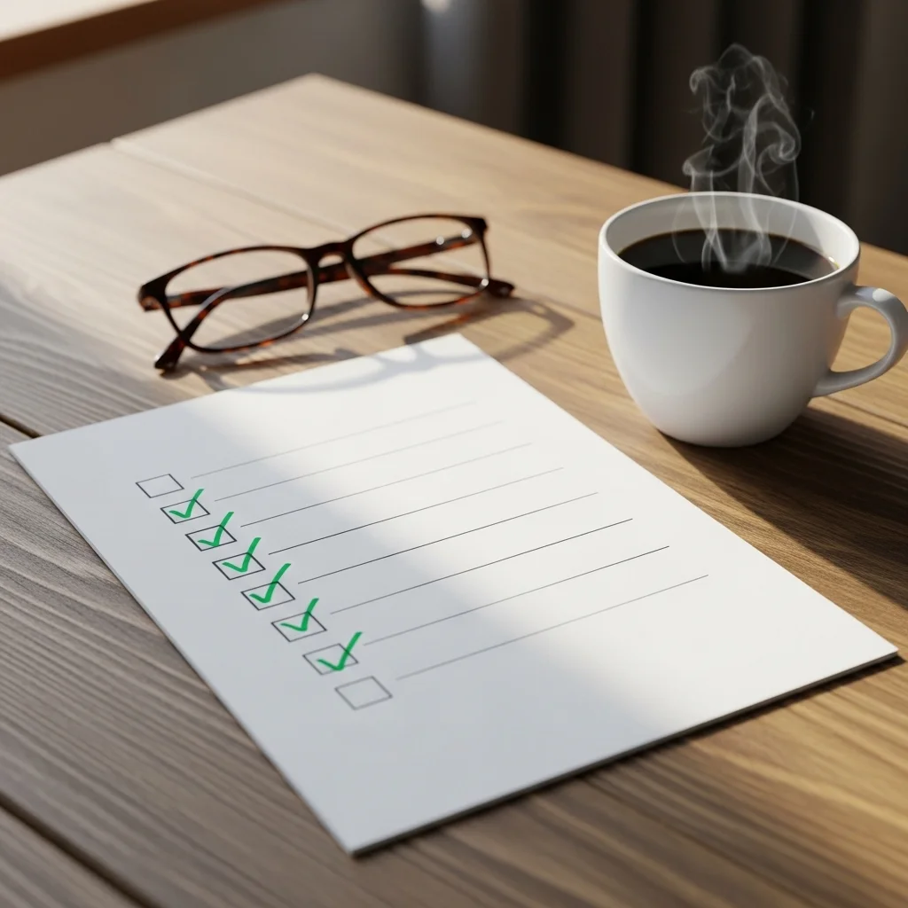 조회 전 준비물 체크리스트