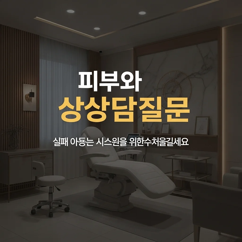 피부과 첫 상담 질문 리스트 25가지: 실패 없는 시술을 위한 체크리스트