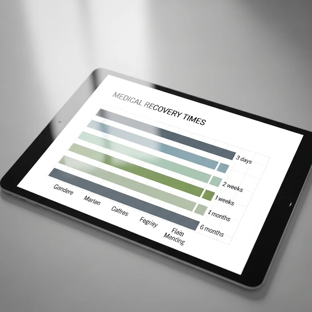 주요 시술별 회복 기간 한눈에 비교하기