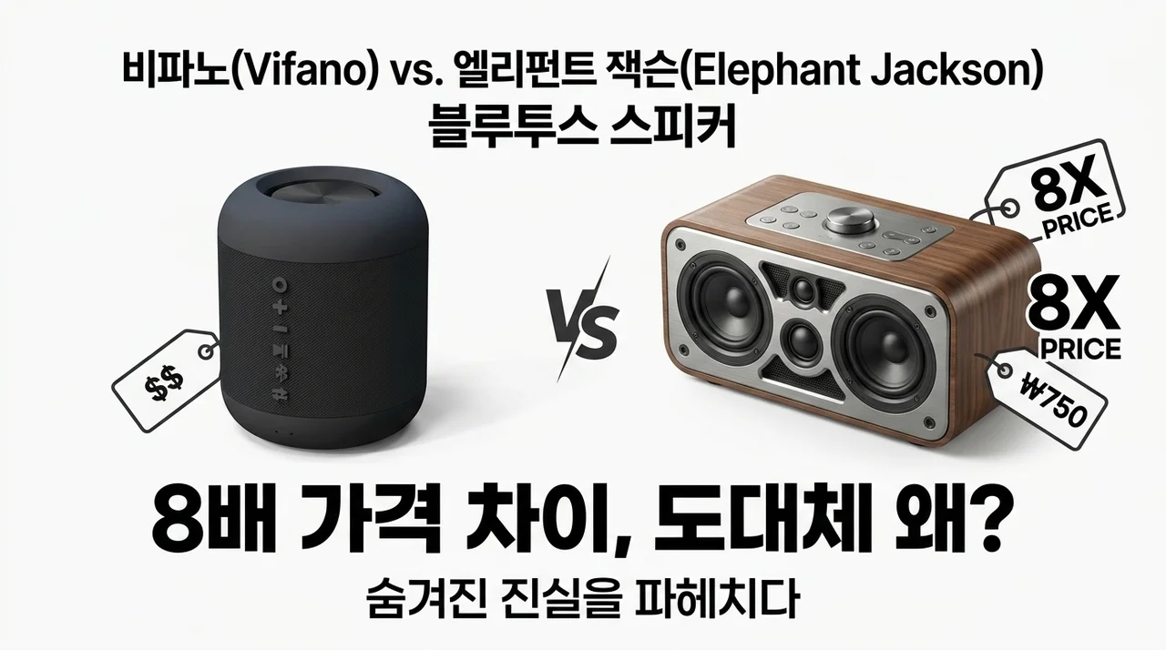 비파노 vs 코끼리 잭슨 블루투스 스피커, 가격 차이 8배 이유 알고 계신가요?