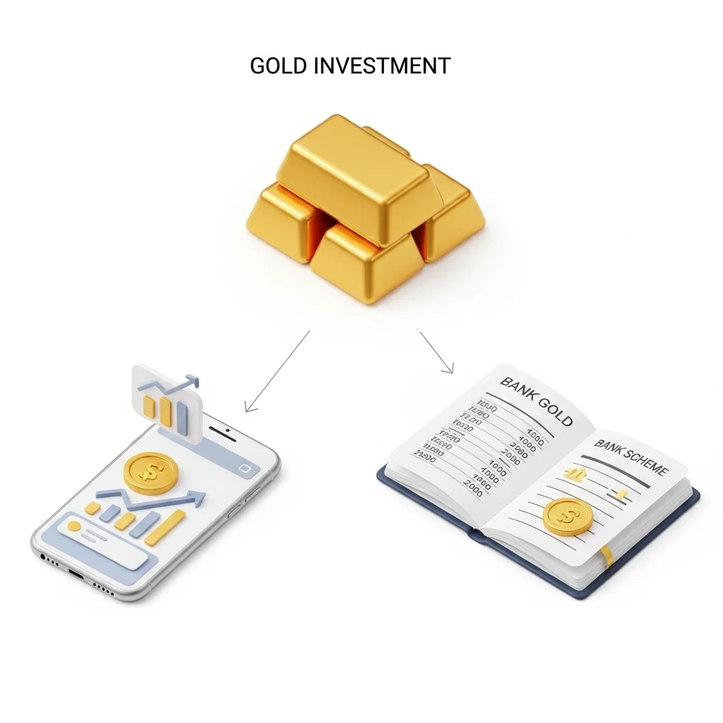 한눈에 비교하는 금 투자 방식 4가지