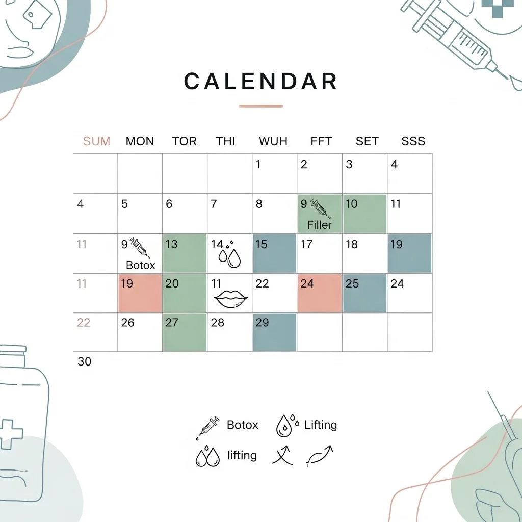 주요 시술별 권장 주기 한눈에 보기