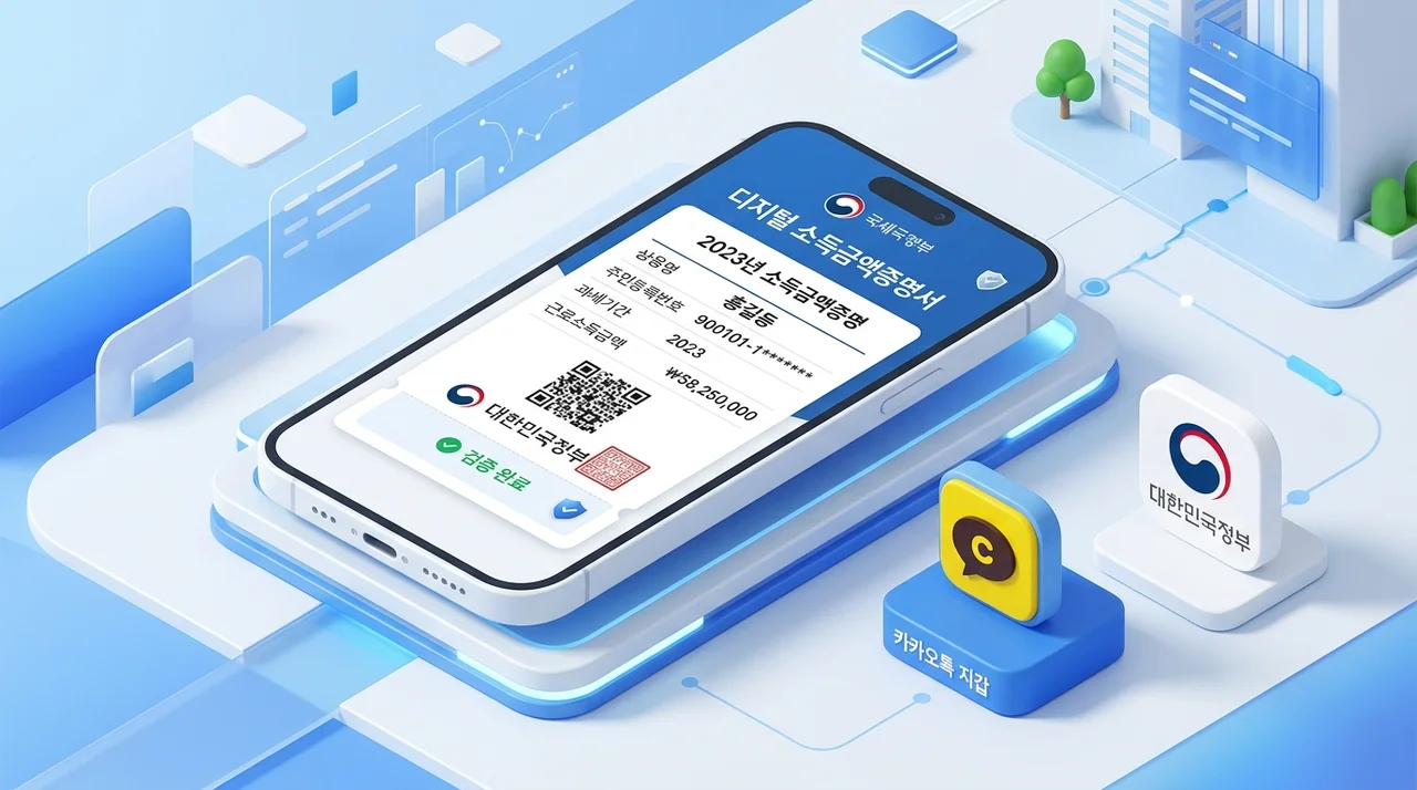 소득금액증명 신청방법 2가지: 카카오톡 지갑 및 정부24 초간편 발급 가이드