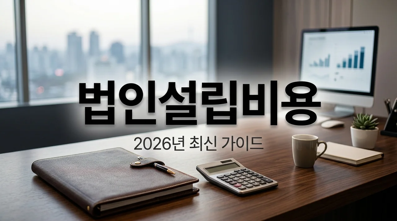 법인 설립 비용 얼마나 들까? 세무사비·등기비 2026 최신 총정리
