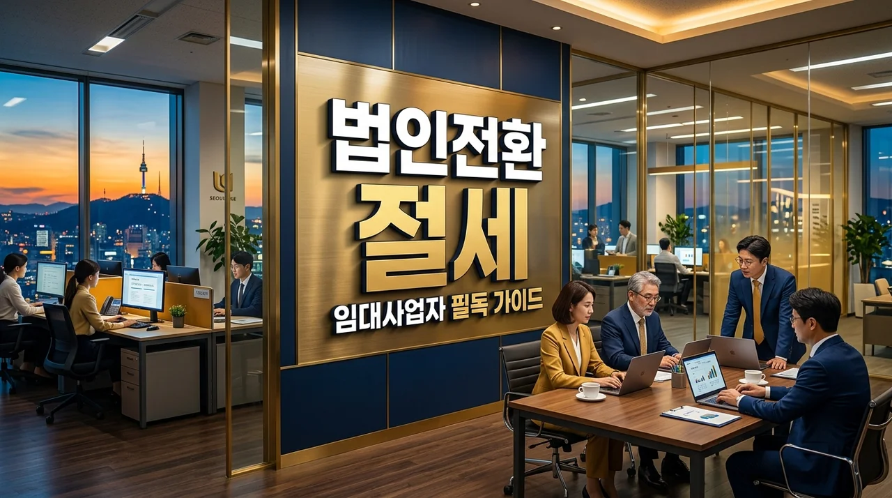 부동산 임대 개인사업자 법인전환 절세 효과와 장단점 완벽 분석