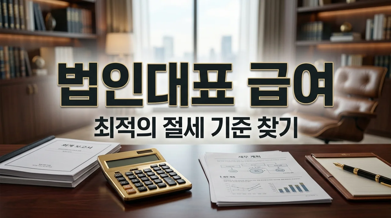 1인 법인 설립 급여 책정 기준 | 세금과 건보료 줄이는 대표자 월급 전략