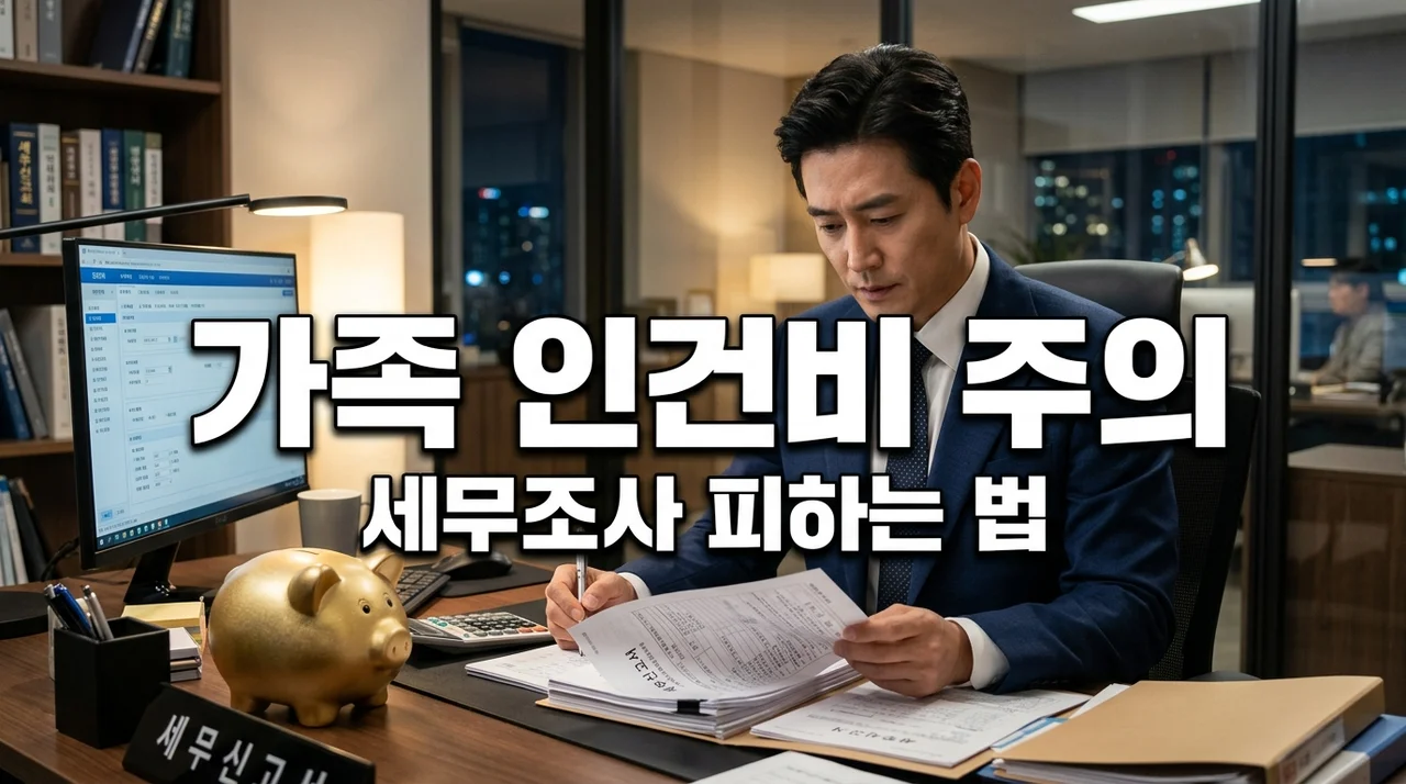 가족 인건비 처리 잘못하면 가산세 폭탄? 세무조사 피하는 5가지 체크리스트