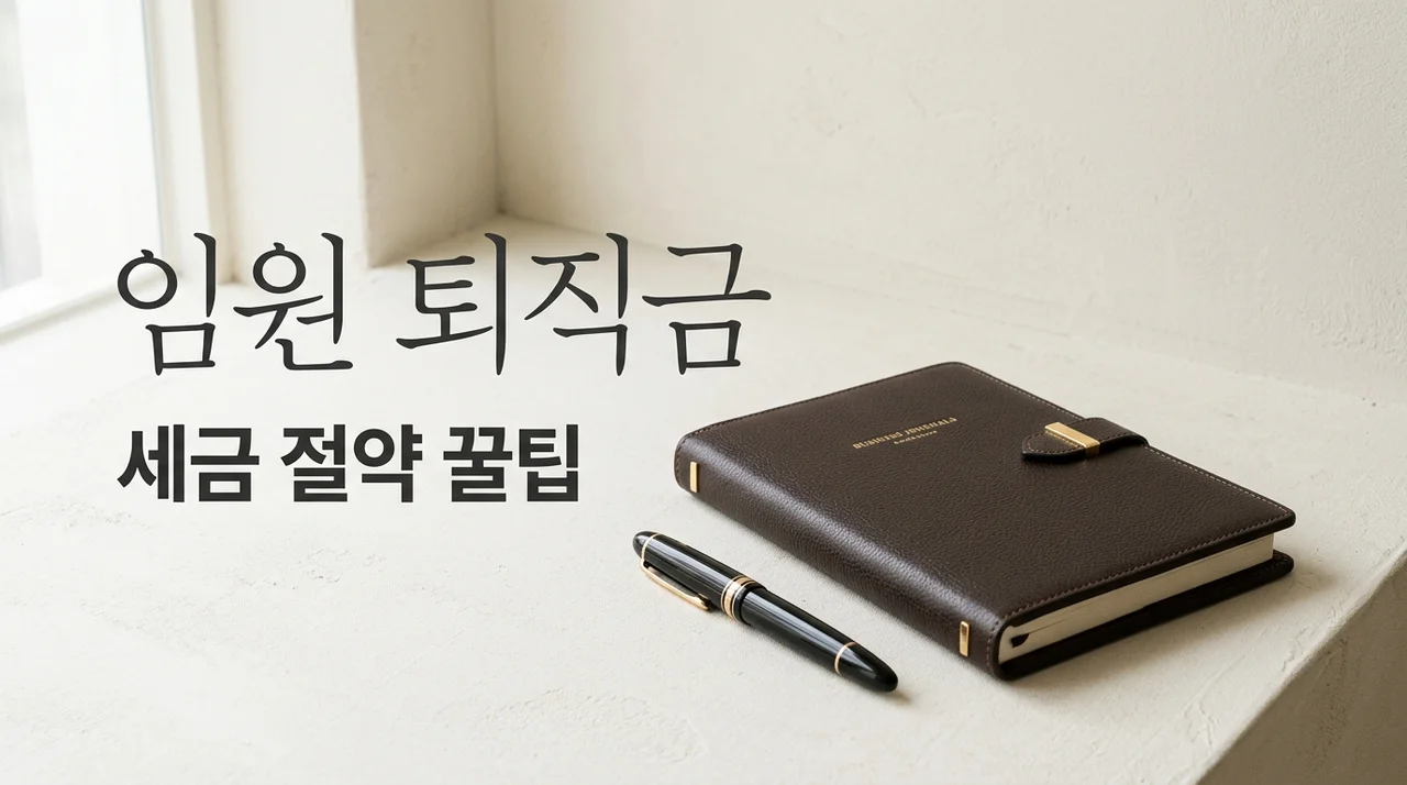 임원 퇴직금 세금 절약, 보험으로 준비하면 얼마나 아낄 수 있을까?