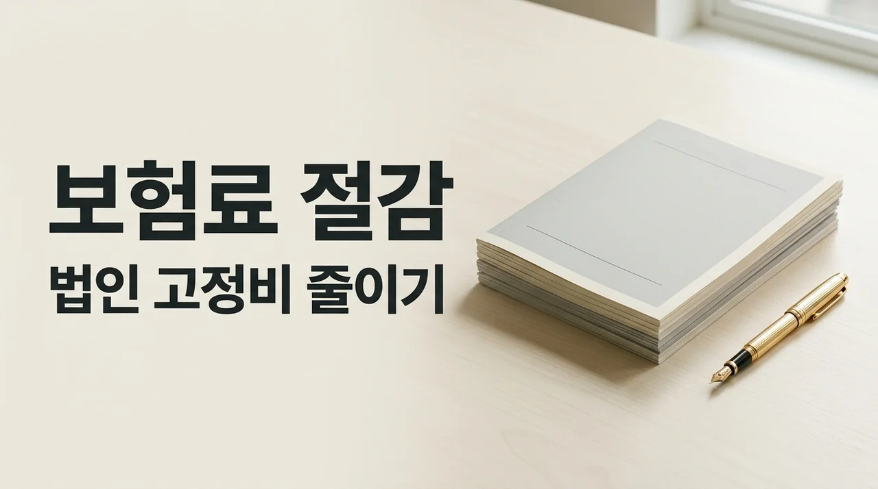 소규모 법인 보험료 줄이는 법, 수천만 원 절감하는 비과세 활용 전략