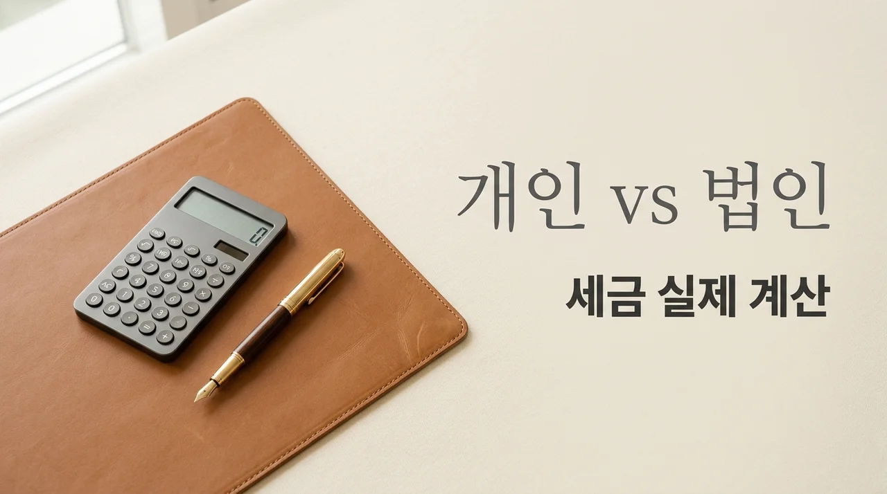 개인사업자 vs 법인사업자 세금 차이, 실제 사례로 비교한 절세 타이밍