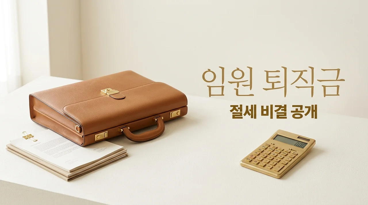 임원 퇴직금 절세 가이드, 보험으로 준비하면 세금이 얼마나 줄어들까?
