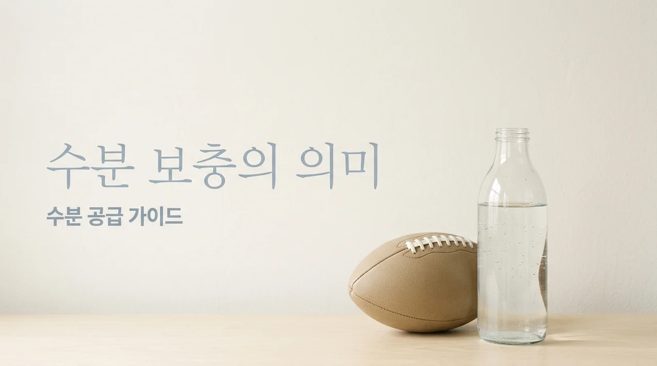 하이드레이션 뜻 총정리! 축구 경기 중 수분 보충의 중요성