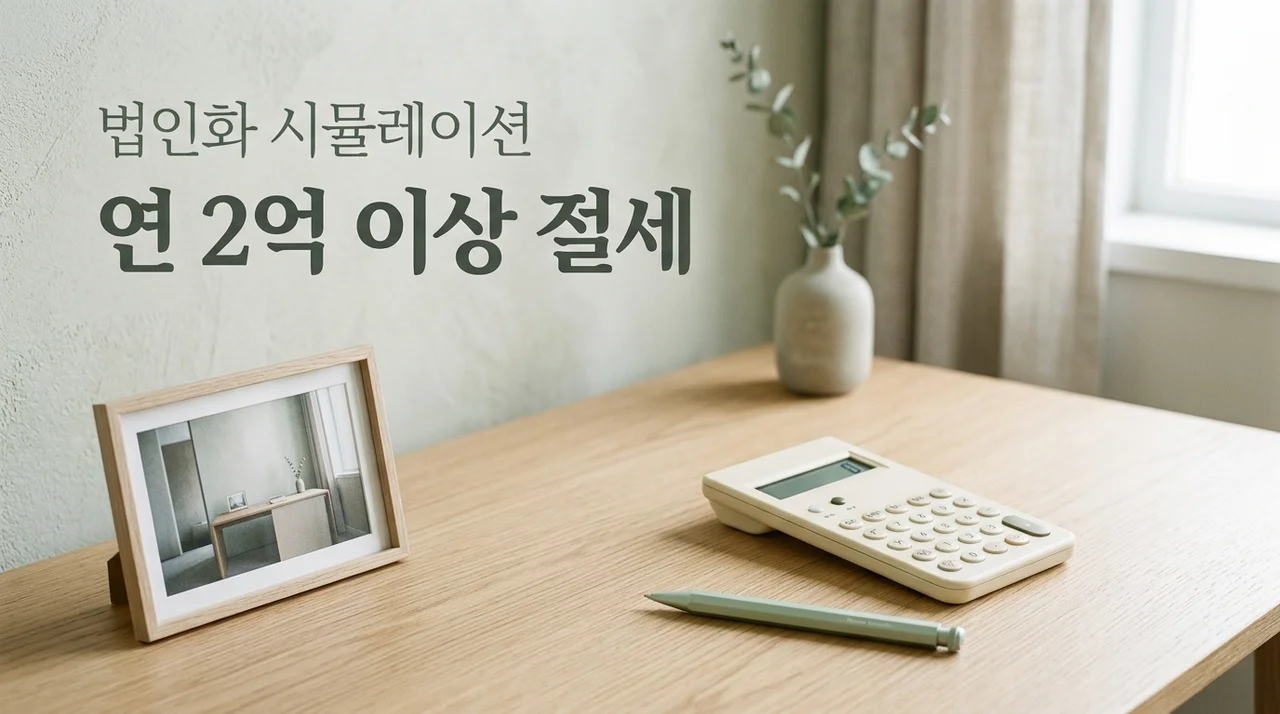 개인사업자 법인화 시뮬레이션 연 2억 이상 세금 절감 효과 총정리
