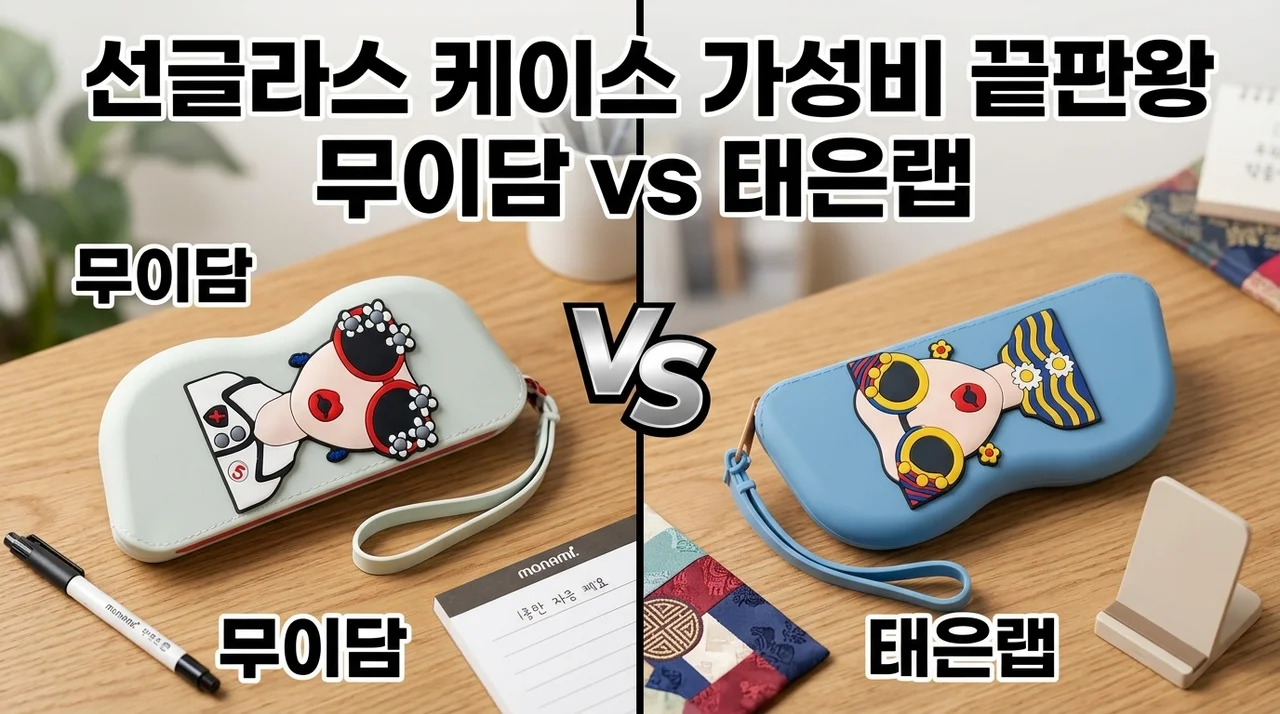 선글라스케이스 무이담 vs 태은랩, 소중한 안경 흠집 방지하는 가성비 필수템 비교
