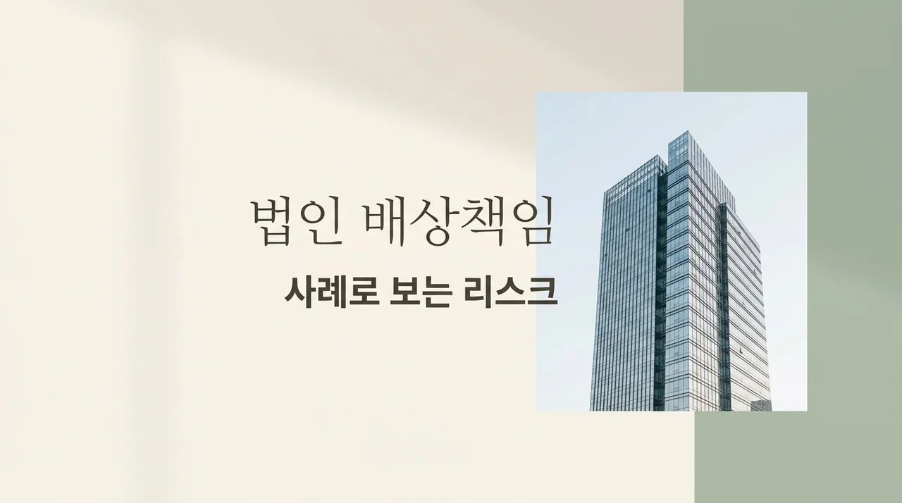 법인 배상책임보험 왜 꼭 필요할까? 실제 사고 사례로 본 리스크 관리법