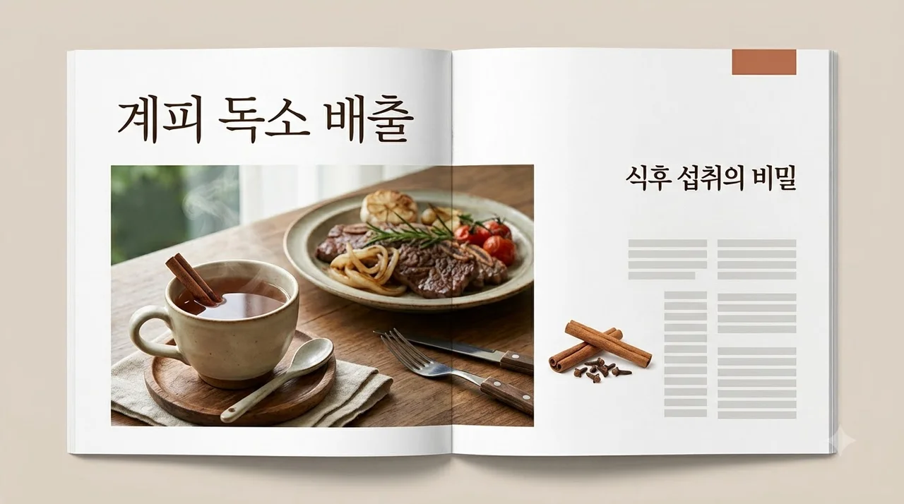 “왜 나만 몰랐지?” 후식 계피, 몸속 독소 줄이는 놀라운 비밀!