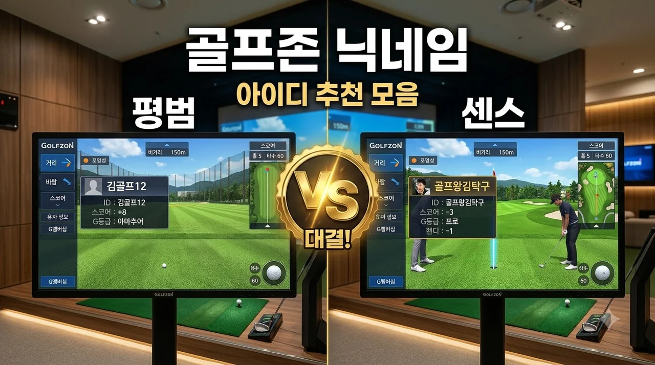 골프존 닉네임 추천 센스 있는 아이디부터 웃긴 이름까지 100선