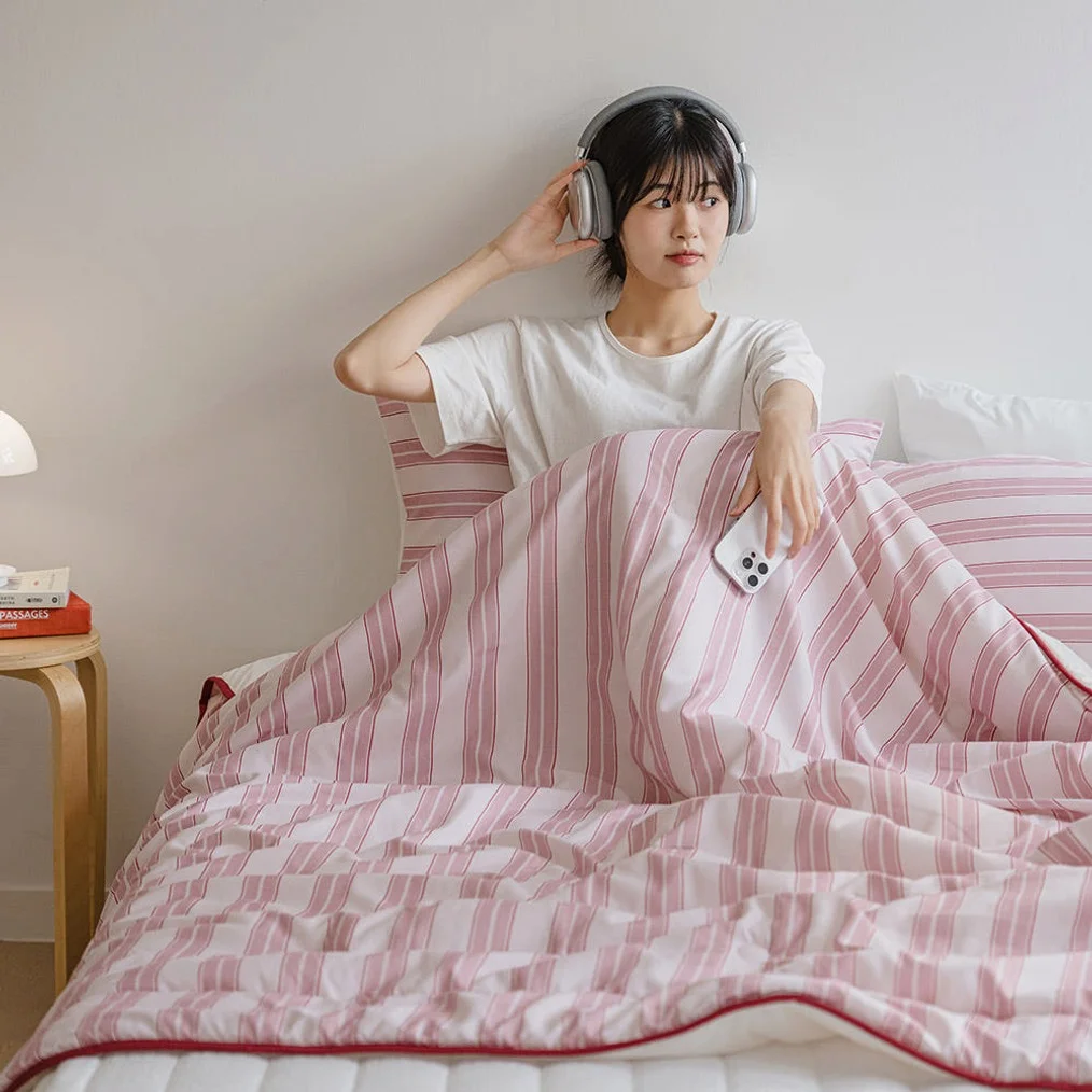 [네이버단독] 바자르 이불 냉감 썸머빌리지 먼지없는 양면 여름 차렵이불 SS 상세 이미지 1