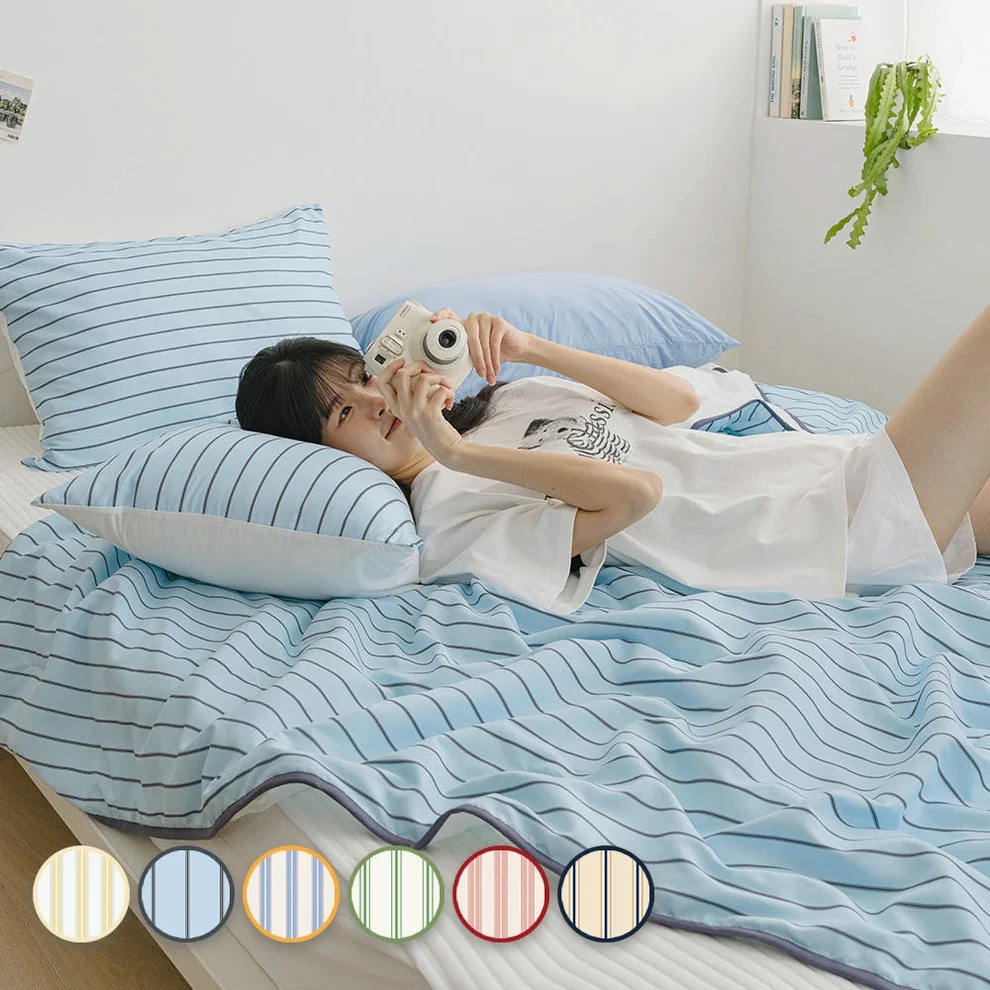 [네이버단독] 바자르 이불 냉감 썸머빌리지 먼지없는 양면 여름 차렵이불 SS 상세 이미지 8