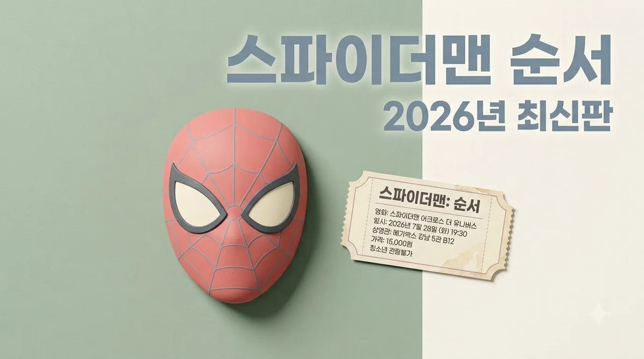 스파이더맨 시리즈 순서 2026년판 정주행 가이드: 모르면 손해죠