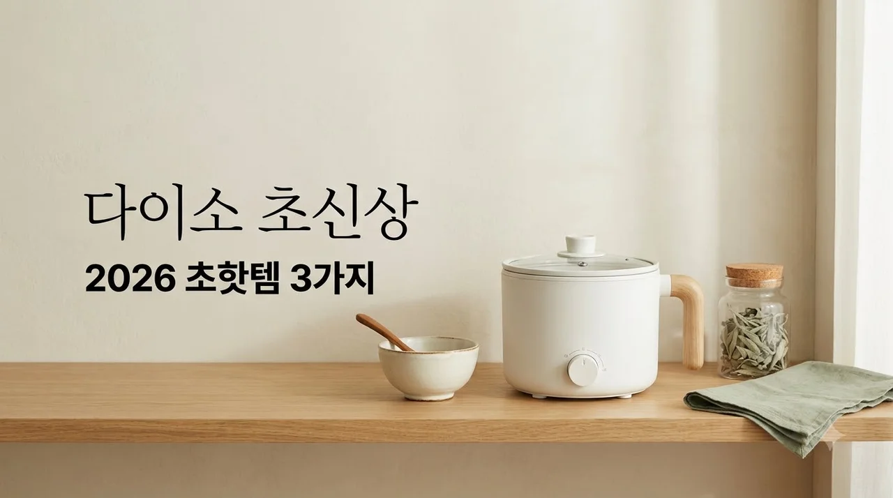 다이소 초신상 초핫템 3가지 2026년 품절대란 갓성비 리뷰