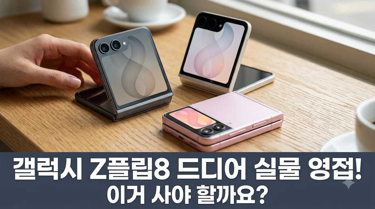 갤럭시 Z플립8 자급제, 드디어 실물 영접! 이거 사야 할까요?