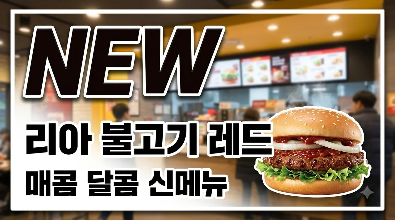 리아불고기레드: 롯데리아 신메뉴, 가격부터 매운맛까지 솔직 리뷰!