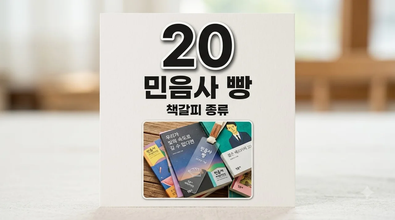 민음사 빵 책갈피 20종 완벽 정리! GS25 구매 팁과 한정판까지