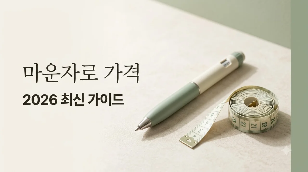 마운자로 가격 2026년 최신 정보와 처방 비용 한 번에 정리