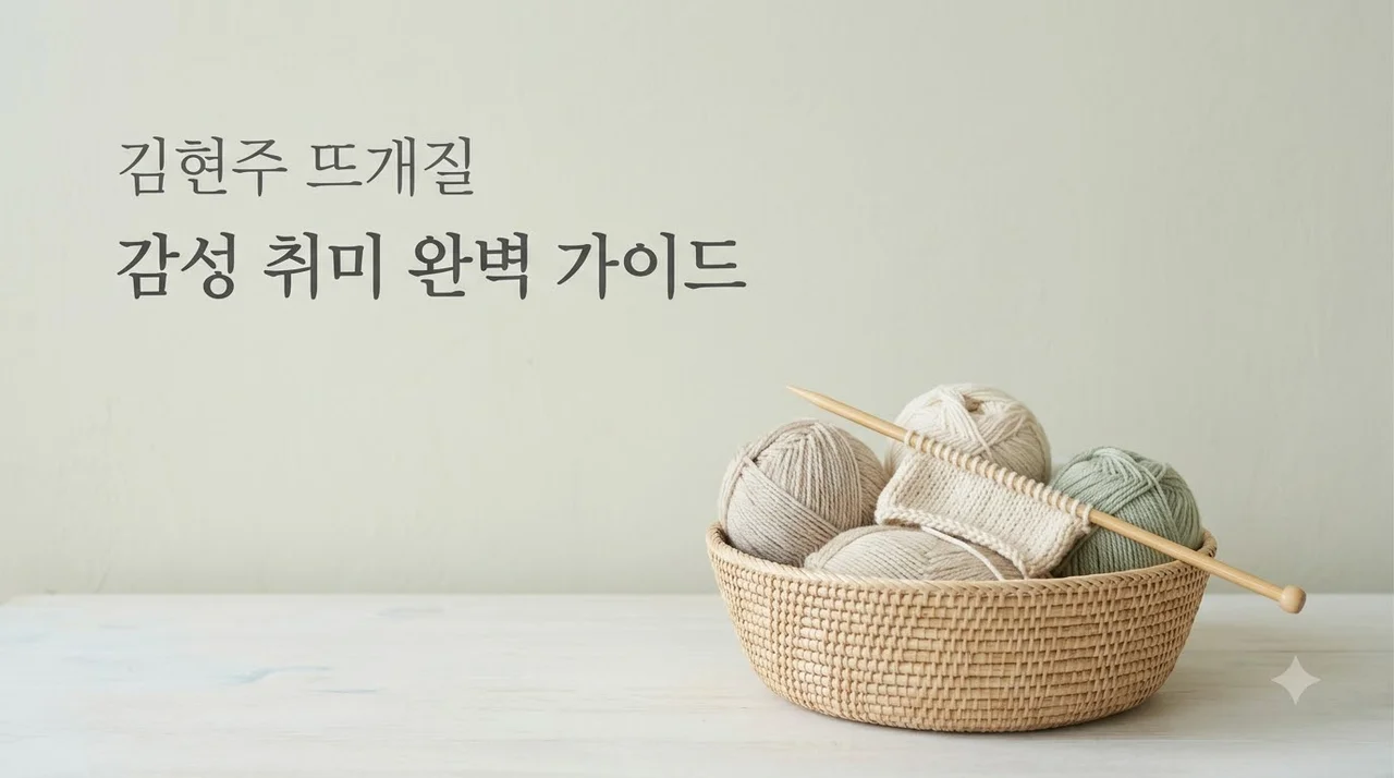 김현주 뜨개질 취미 따라하기: 초보자도 쉽게 입문하는 법
