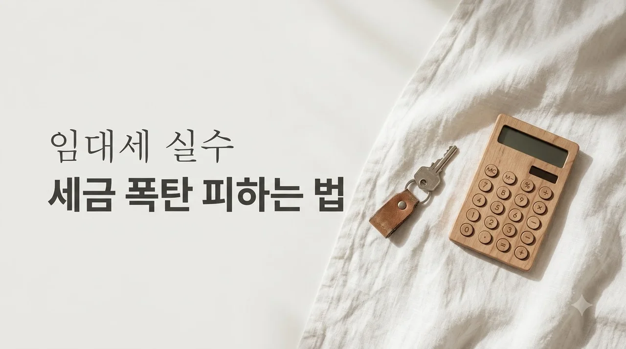 임대소득세 계산 실수 5가지 예방 가이드! 세금 폭탄 피하는 절세 전략