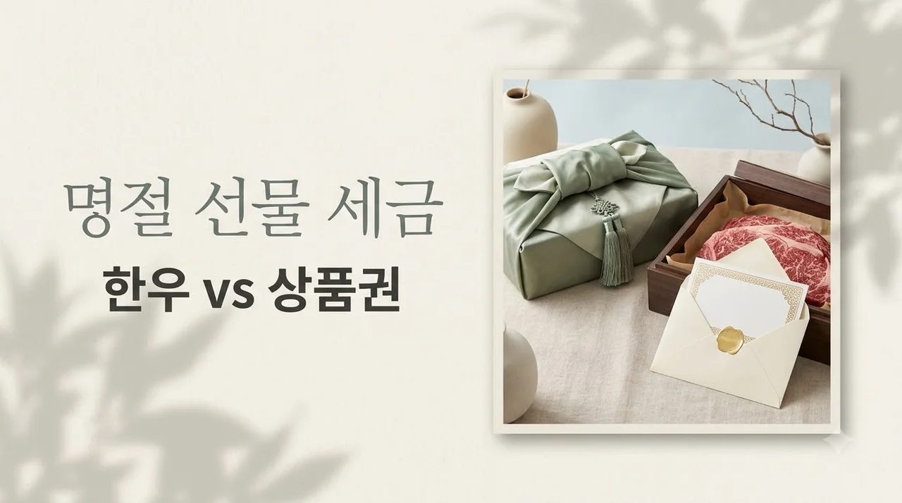 거래처 명절 선물 세금 혜택 비교, 한우 vs 상품권 대표님 선택은?